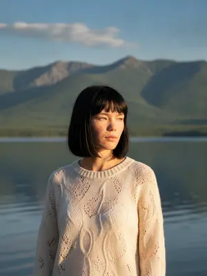 Женщина на Байкале