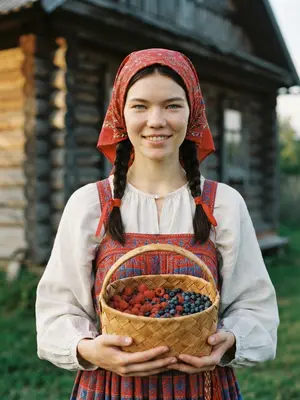 Девочка в сарафане