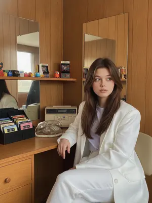 Модель в стиле 80-х