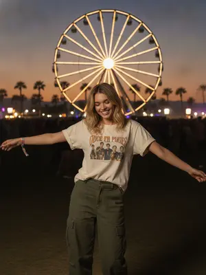 Модель на Coachella