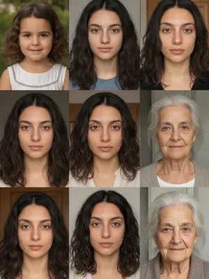 Прогресс aging в кадре