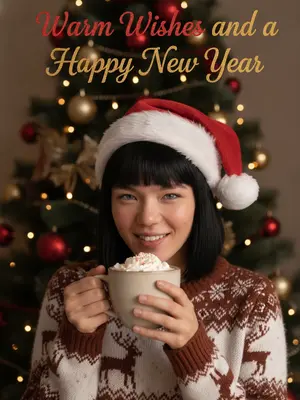 Праздничная модель с какао