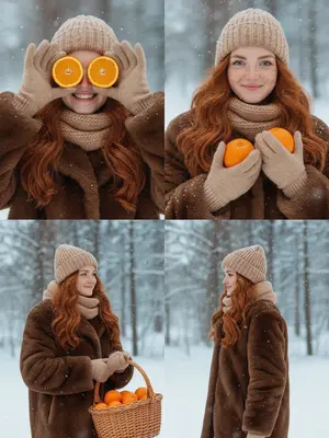 Зимний портрет в лесу