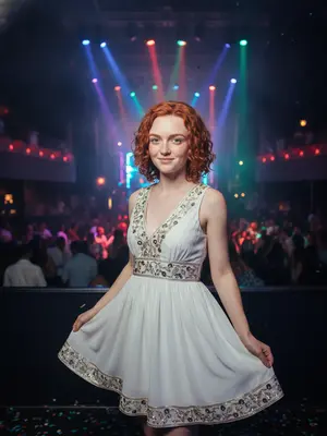 Модель в клубе