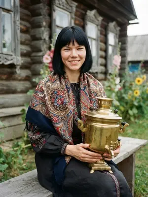Женщина с самоваром