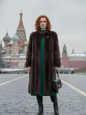 Женщина на Красной площади