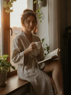 Утренний кофе с книгой