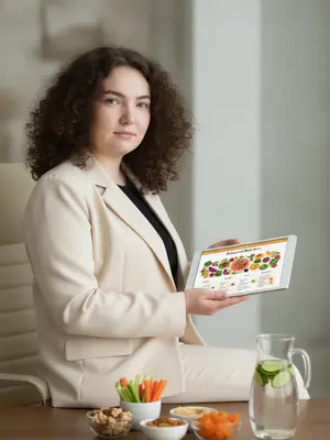 Нутрициолог с планшетом