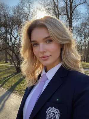 Солнечный портрет модели