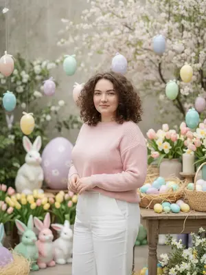 Весенний образ с пасхой