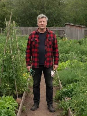 Мужчина в клетчатой рубашке
