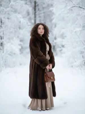Женщина в соболиной шубе