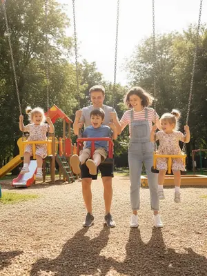 Семейные игры на площадке