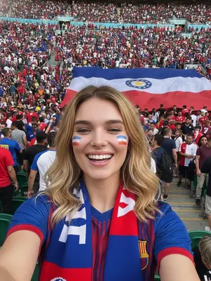 Фотоселфи на стадионе
