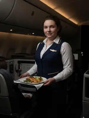 Стюардесса в бизнес-классе