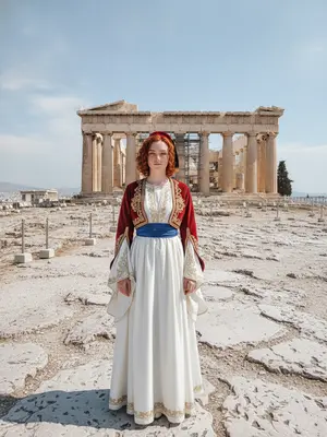 Элегантная модель в Афинах