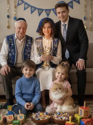 Праздничная модель в одежде