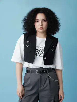 Корейская модель в стиле K-pop