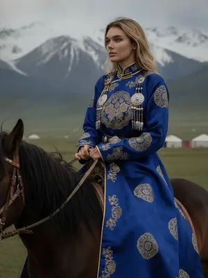Монгольская всадница
