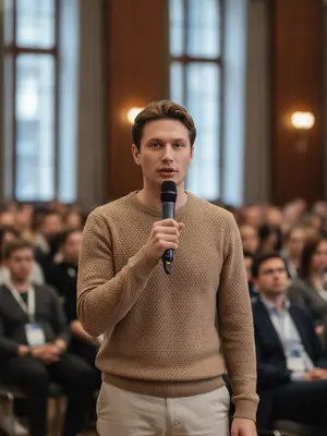 Спикер на конференции