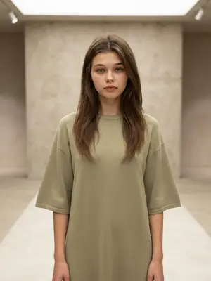 Модное платье на подиуме