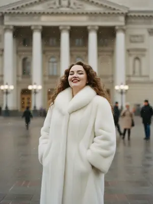 Женщина у театра