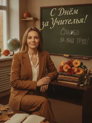Ретро-открытка ко Дню учителя