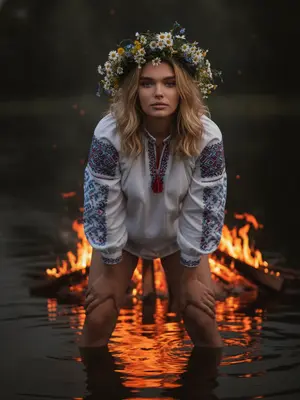 Женщина у костра