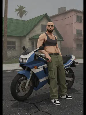 Персонаж в стиле GTA