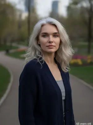 Портрет модели в возрасте