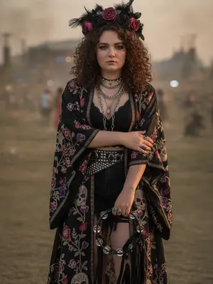 Модель в кимоно