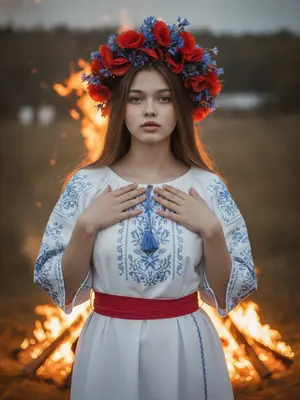 Женщина у костра