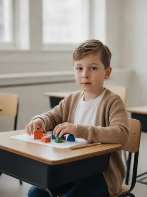 Мальчик с геометрией