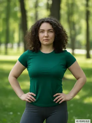 Модель в 45 лет