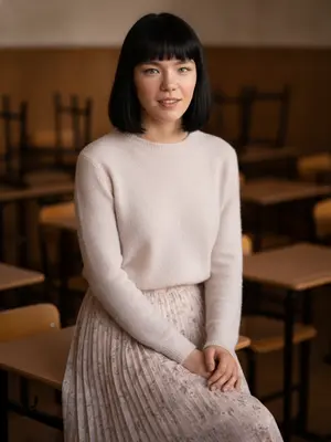 Учительница в классе