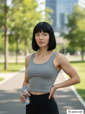 Модель в 35 лет