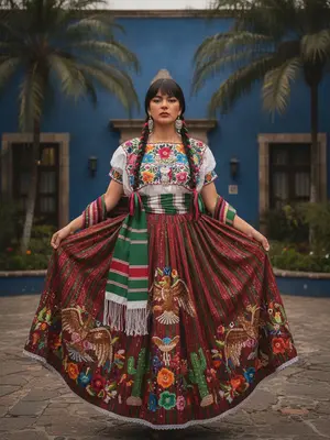 Модель в чародейском костюме