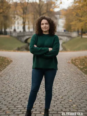 Портрет модели в 35 лет
