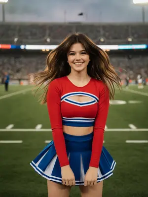 Cheerleader в ярких цветах
