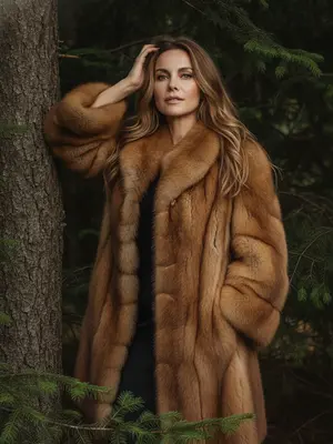 Женщина в соболином мехе