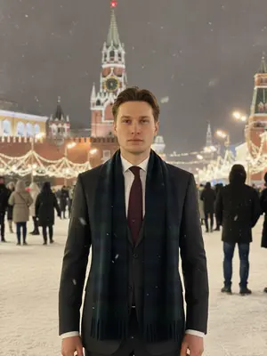 Мужчина на Красной площади