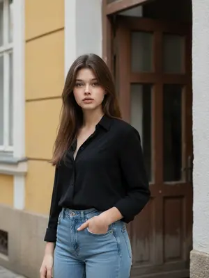 Модель на улице