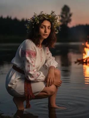 Девушка у воды