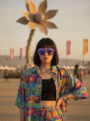 Яркий стиль на Coachella