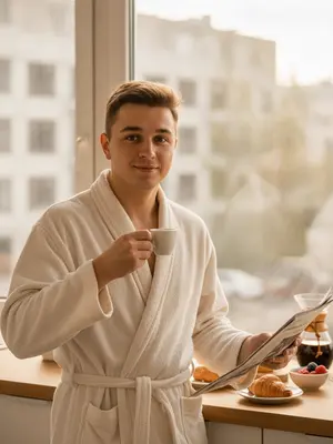 Утренний кофе с улыбкой