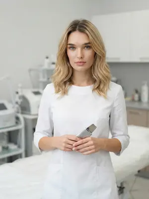 Косметолог в кабинете