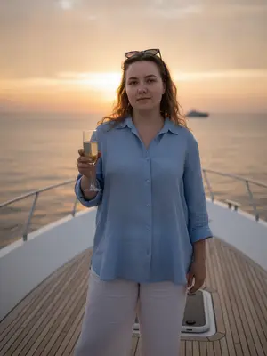Яхта на закате