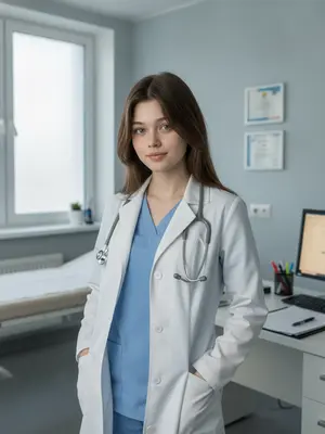 Врач в белом халате