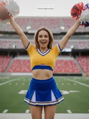 Cheerleader в желтом