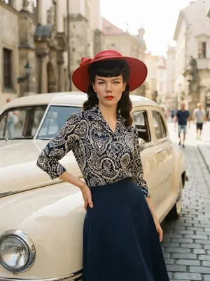 Стильная женщина в 40-х